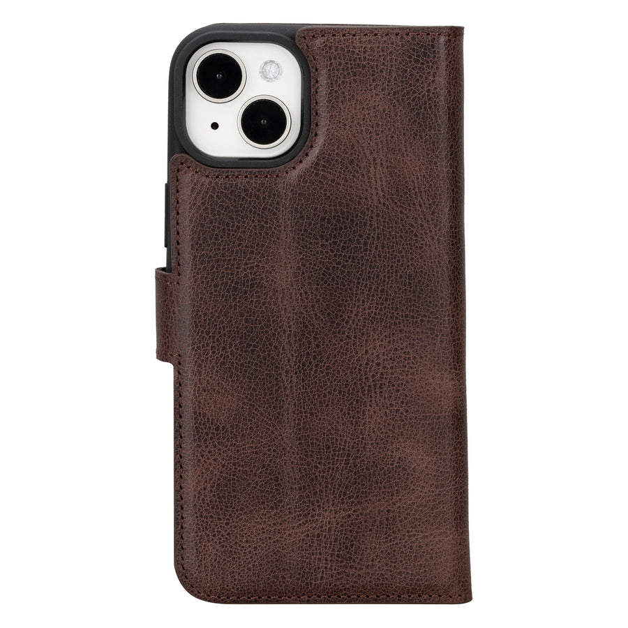 iphone 15 plus ravenna leather wallet phone case coffee brown 02