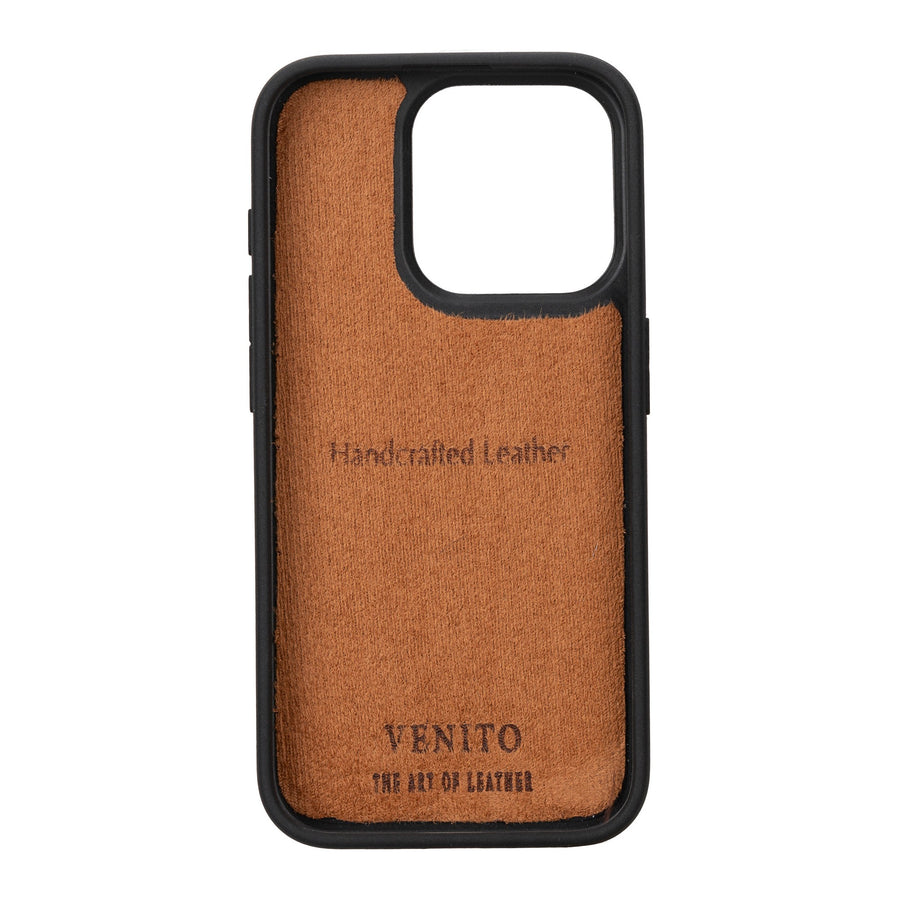 iphone 15 pro lucca leather phone case antique brown 03