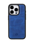 iphone 15 pro ravenna leather wallet phone case blue 05