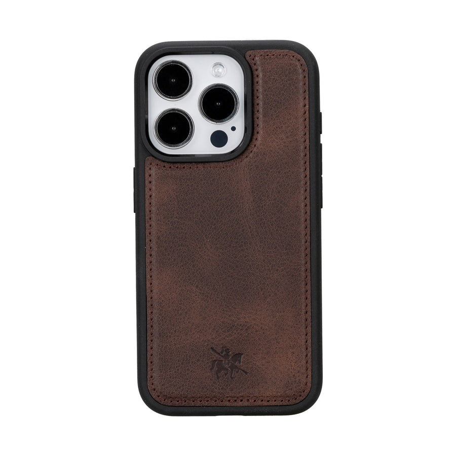 iphone 15 pro lucca leather phone case coffee brown 02