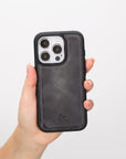 iphone 15 pro lucca leather phone case faded gray 06