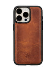iphone 15 pro max ravenna leather wallet phone case antique brown 05