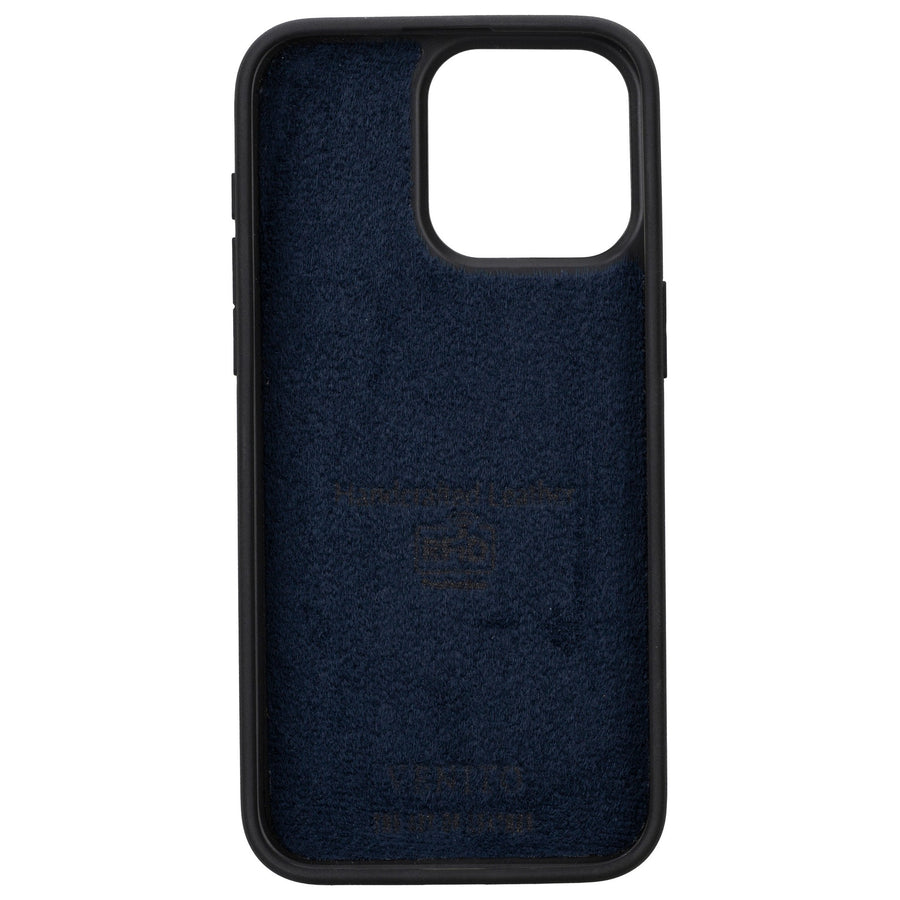 iphone 15 pro max ravenna leather wallet phone case blue 06