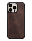 iphone 15 pro max ravenna leather wallet phone case coffee brown 05