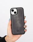 iphone 15 lucca leather phone case faded gray 06