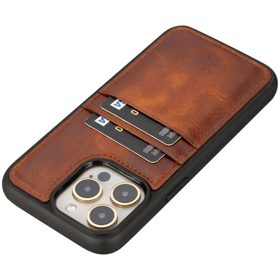 iphone 15 pro max capri leather phone case antique brown 07