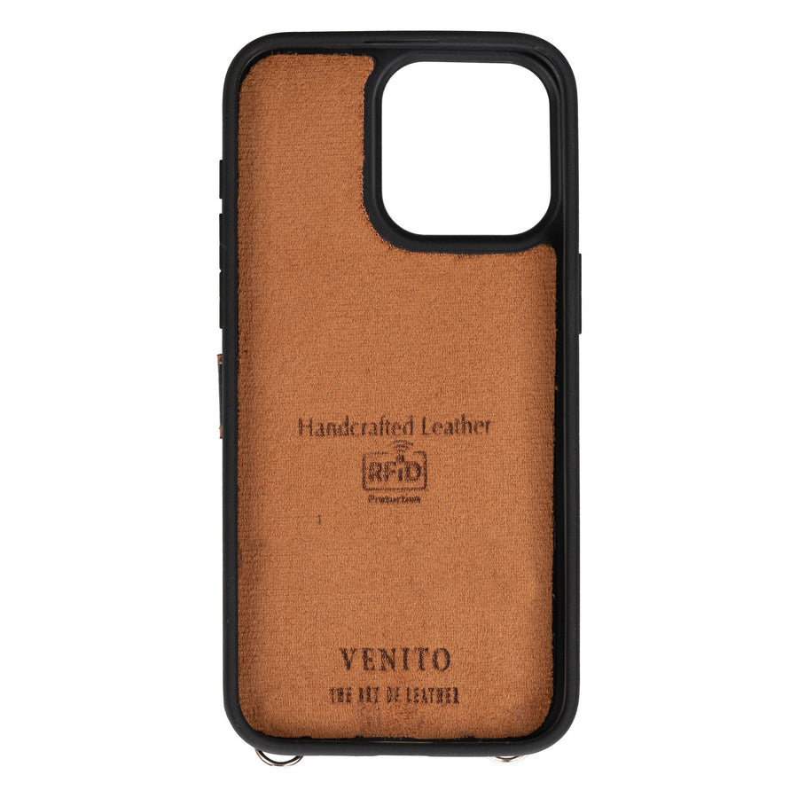 iphone 15 pro max fermo leather crossbody wallet case leopard pattern 04