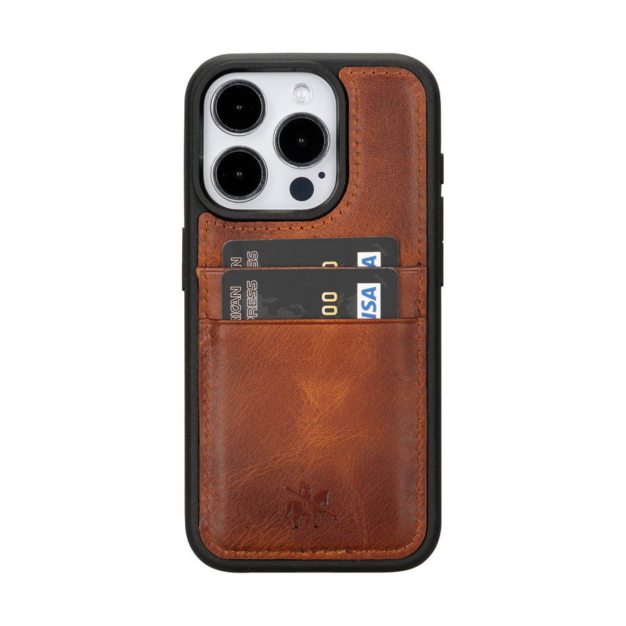 iphone 15 pro capri leather phone case antique brown 01