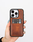 iphone 15 pro capri leather phone case antique brown 07