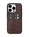 iphone 15 pro capri leather phone case coffee brown 04