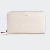 5110 Women Large Leather Wallet With Triple Compartments