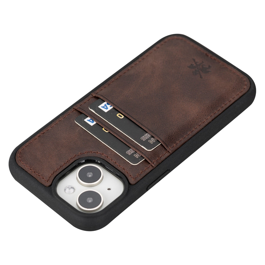 iphone 15 capri leather phone case coffee brown 06
