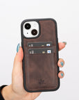 iphone 15 capri leather phone case coffee brown 07
