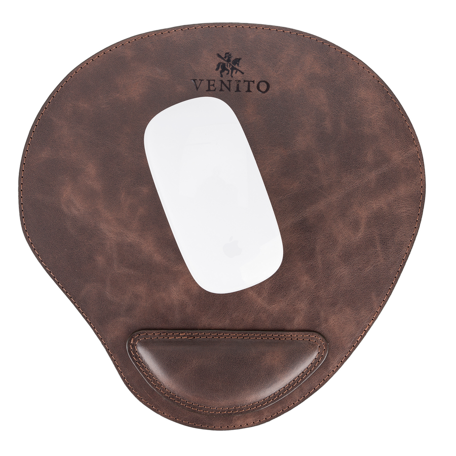 Venito Leather Mouse Pad with Wrist Support