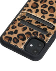 Luxury Leopard Leather iPhone 11 Back Cover Case with Card Holder - Venito – 3
