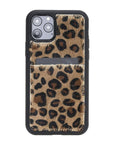 Luxury Leopard Leather iPhone 11 Pro Back Cover Case with Card Holder - Venito – 1