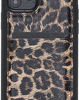 Luxury Leopard Print Leather iPhone 11 Pro Back Cover Case with Card Holder - Venito – 1