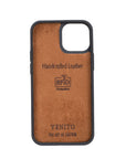 Luxury Black Crocodile Leather iPhone 13 Mini Back Cover Case with Card Holder - Venito – 2