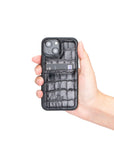 Luxury Black Crocodile Leather iPhone 13 Mini Back Cover Case with Card Holder - Venito – 7