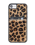 Luxury Leopard Leather iPhone 7 Back Cover Case with Card Holder - Venito – 1