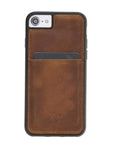 Luxury Brown Leather iPhone SE 2020 Back Cover Case with Card Holder - Venito – 1