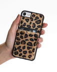 Luxury Leopard Leather iPhone SE 2020 Back Cover Case with Card Holder - Venito – 2