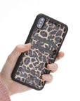 Luxury Leopard Print Leather iPhone XS Max Back Cover Case with Card Holder - Venito – 2