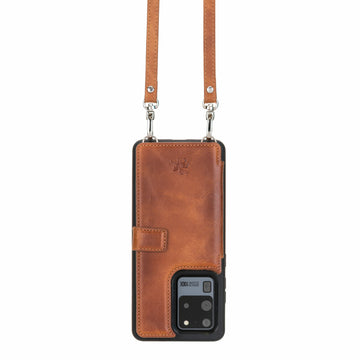 Fermo Leather Crossbody Wallet Phone Case for Galaxy S20 Ultra