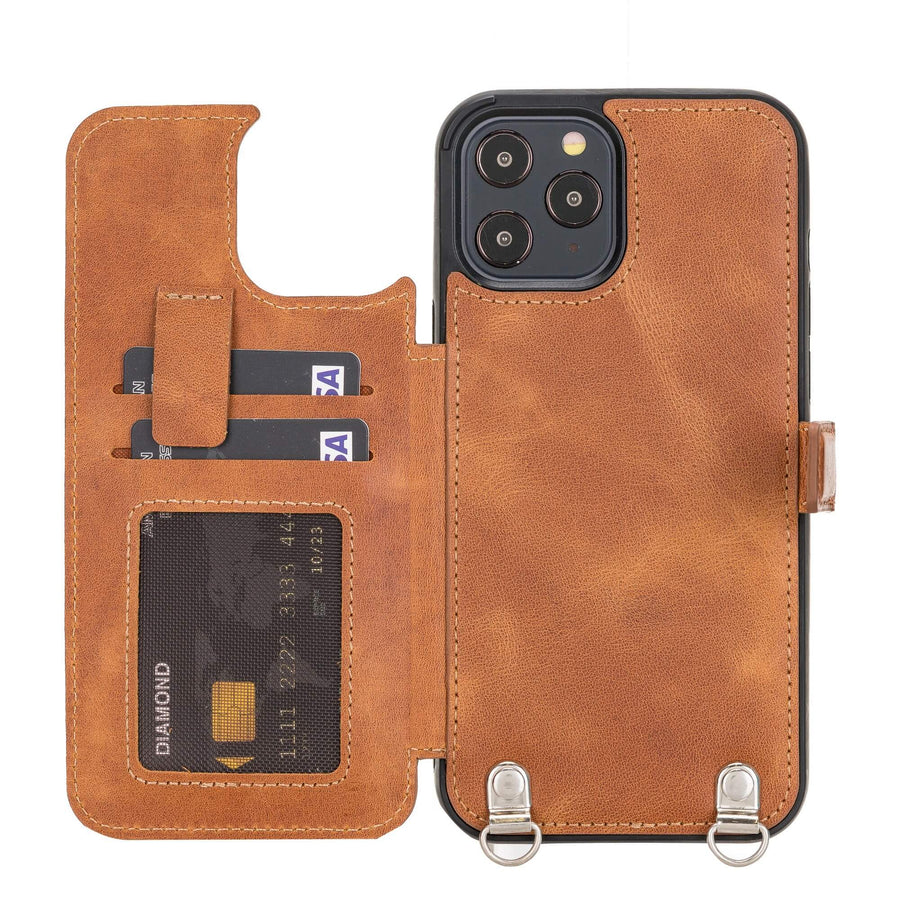 Fermo Leather Crossbody Wallet Phone Case for iPhone 12 Pro Max