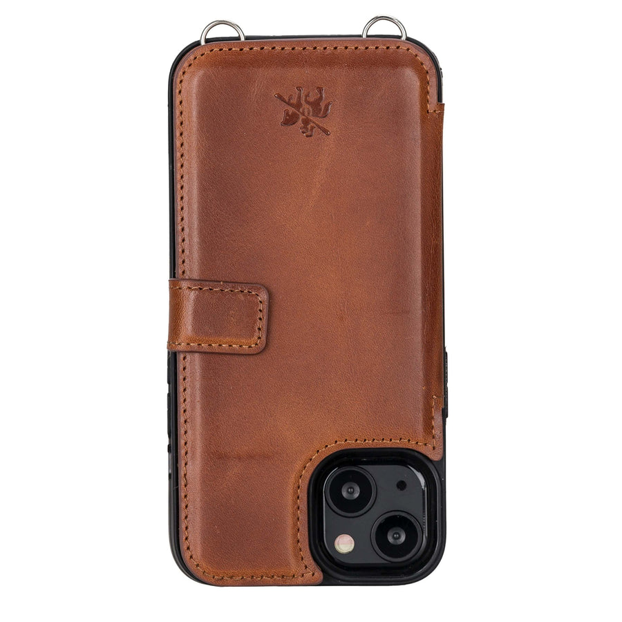Fermo Leather Crossbody Wallet Phone Case for iPhone 13