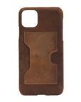 Luxury Brown Leather iPhone 11 Detachable Wallet Case with Card Holder  - Venito - 5