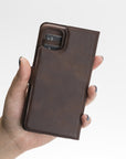 Luxury Dark Brown Leather iPhone 11 Detachable Wallet Case with Card Holder  - Venito - 8