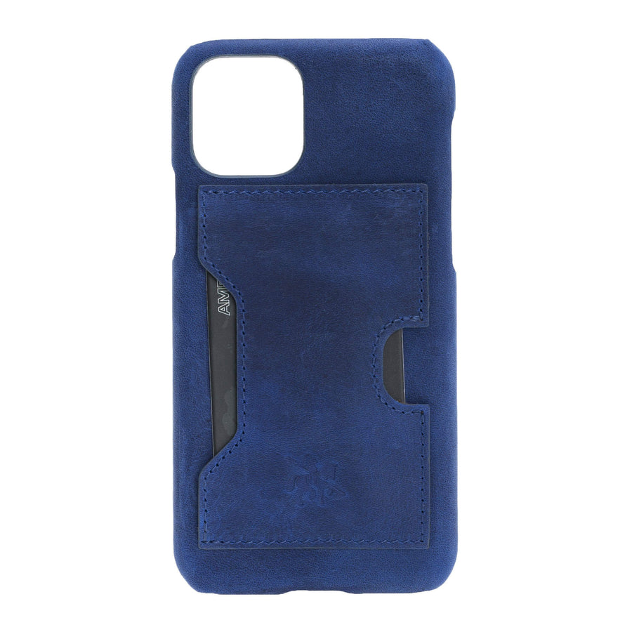 Luxury Blue Leather iPhone 11 Pro Detachable Wallet Case with Card Holder  - Venito - 6