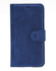 Luxury Blue Leather iPhone 11 Pro Detachable Wallet Case with Card Holder  - Venito - 8