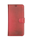 Luxury Red Leather iPhone 12 Pro Detachable Wallet Case with Card Holder & MagSafe - Venito - 6