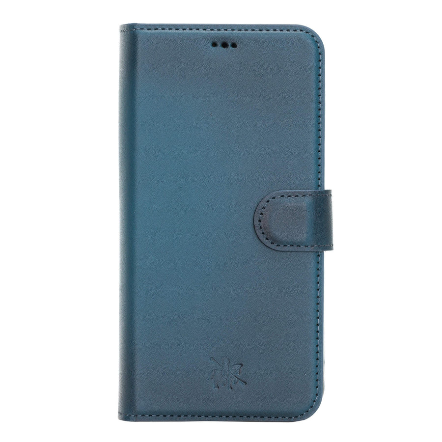Luxury Pacific Blue Leather iPhone 12 Pro Detachable Wallet Case with Card Holder & MagSafe - Venito - 7