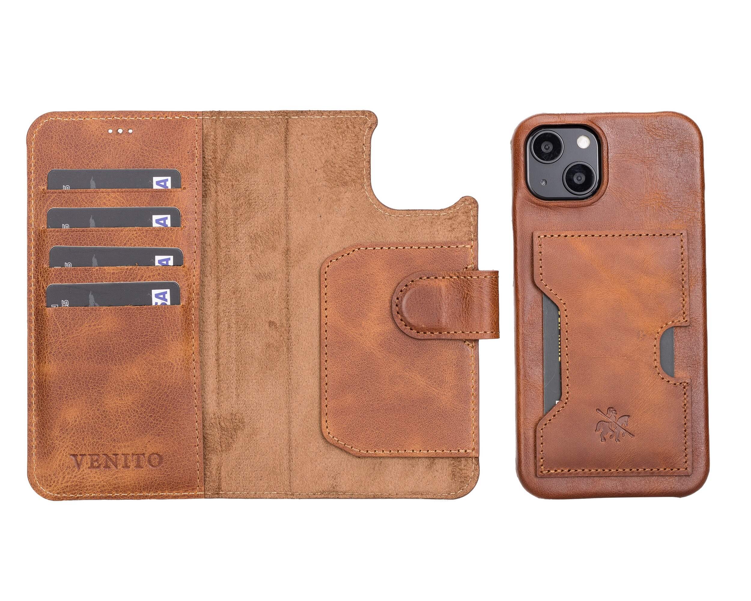 Florence Leather Wallet Case for iPhone 13 Mini Florence Leather Wallet Case for iPhone 13 Mini