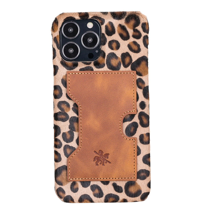 Florence Luxury Leopard Leather iPhone 13 Pro Max Detachable Wallet Case with Card Holder & MagSafe - Venito - 5