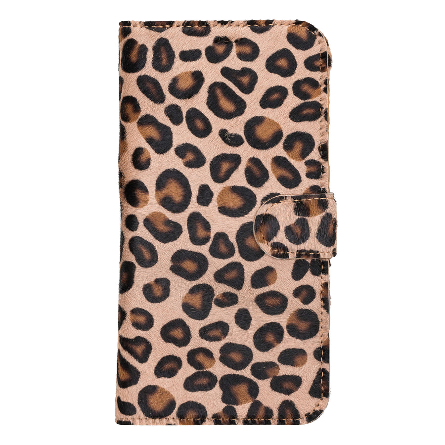 Florence Luxury Leopard Leather iPhone 13 Pro Max Detachable Wallet Case with Card Holder & MagSafe - Venito - 7