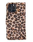Florence Luxury Leopard Leather iPhone 13 Pro Max Detachable Wallet Case with Card Holder & MagSafe - Venito - 8