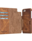 Luxury Brown Leather iPhone 6 Detachable Wallet Case with Card Holder - Venito - 2