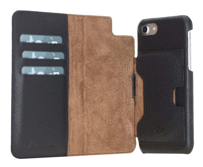 Luxury Black Leather iPhone 6 Detachable Wallet Case with Card Holder - Venito - 2
