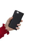 Luxury Black Leather iPhone 6 Detachable Wallet Case with Card Holder - Venito - 9