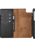 Luxury Rustic Black Leather iPhone 6 Detachable Wallet Case with Card Holder - Venito - 2