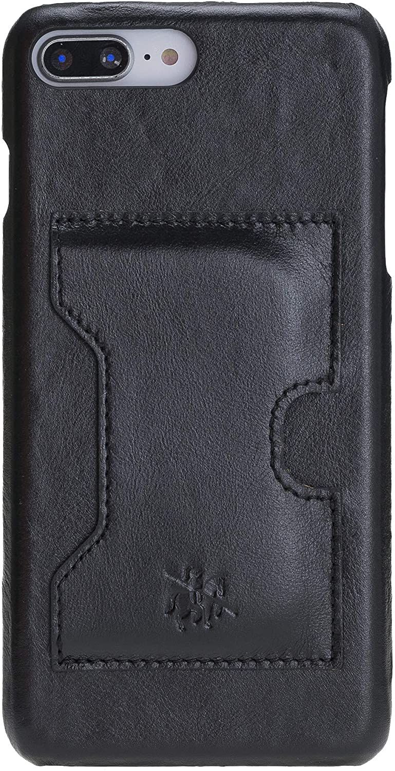 Luxury Rustic Black Leather iPhone SE 2020 Detachable Wallet Case with Card Holder - Venito - 7