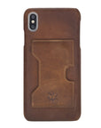 Luxury Brown Leather iPhone XS Max Detachable Wallet Case with Card Holder - Venito - 7