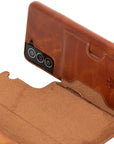 Luxury Brown Leather Samsung Galaxy S21 Plus Detachable Wallet Case with Card Holder - Venito - 2