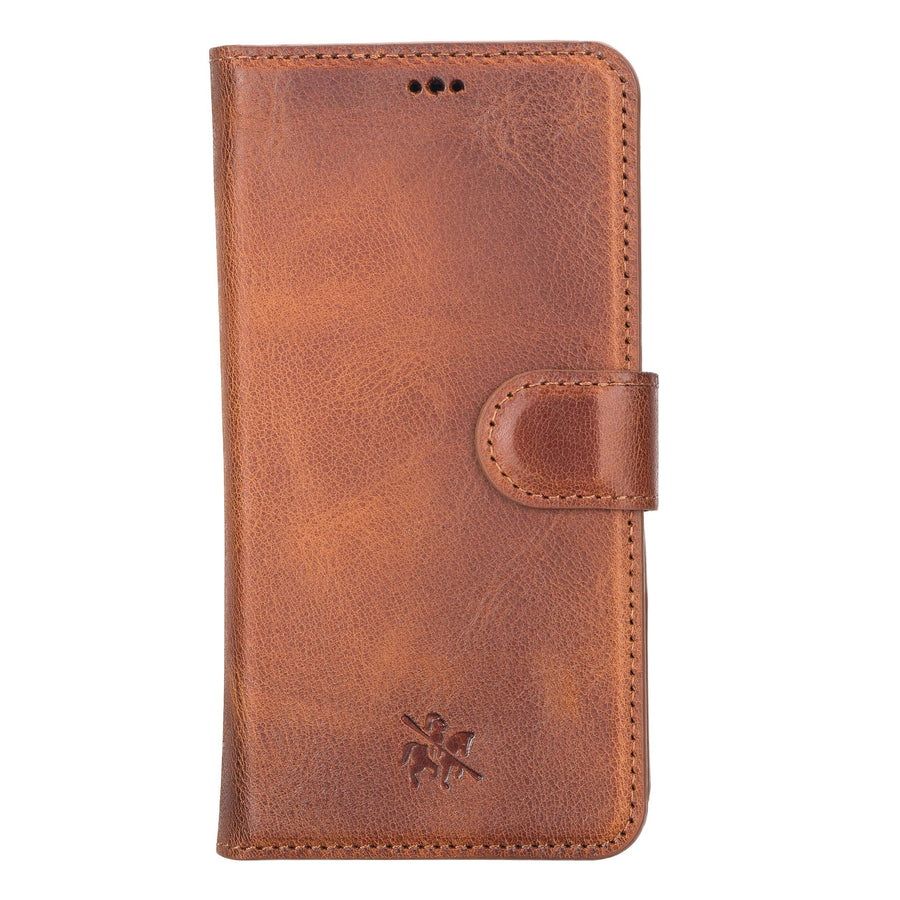 Luxury Brown Leather Samsung Galaxy S22 Detachable Wallet Case with Card Holder - Venito - 8