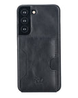 LLuxury Black Leather Samsung Galaxy S22 Detachable Wallet Case with Card Holder - Venito - 6