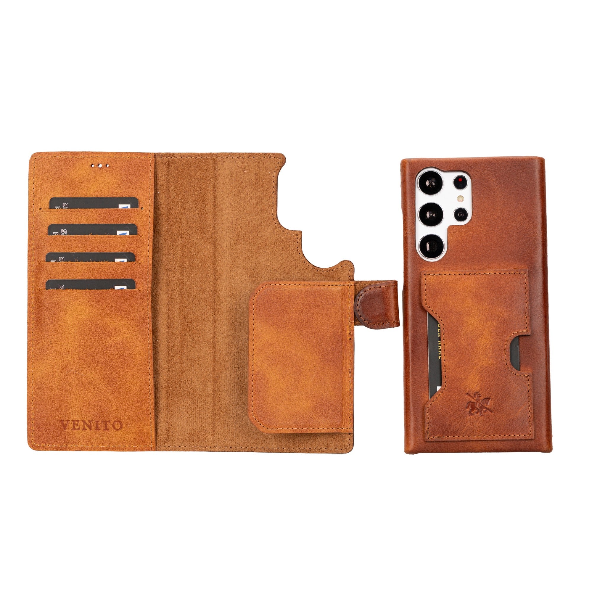 Florence RFID Blocking Leather Wallet Case for Samsung Galaxy S23 Ultra - Antique Brown Florence RFID Blocking Leather Wallet Case for Samsung Galaxy S23 Ultra - Antique Brown